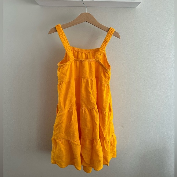 Cat & Jack little girls dress golden yellow dress summer tank top dress size 6/7 - Picture 4 of 7
